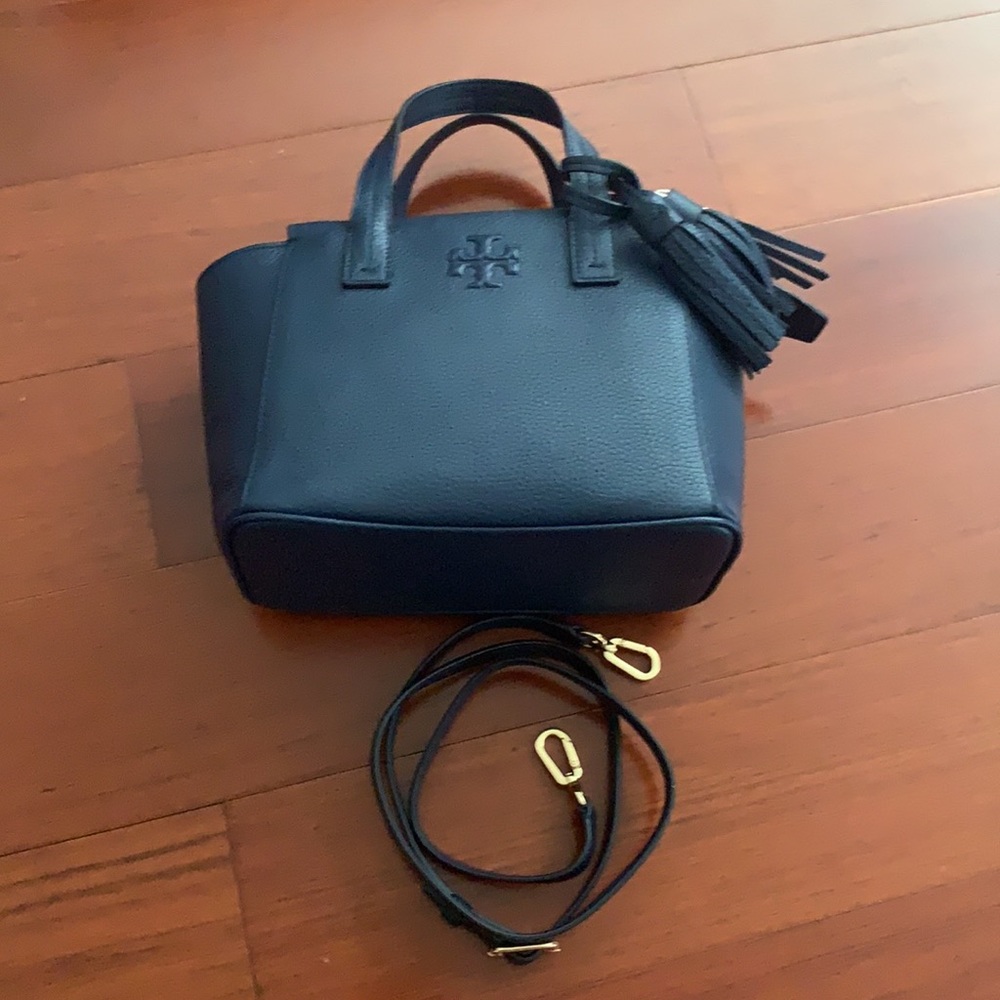Tory Burch Thea Mini Slouchy Satchel - Royal Navy